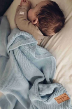 Kocyk Bambusowy Bibi Baby Blue
