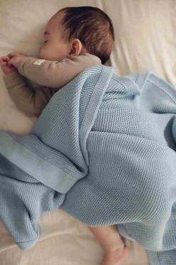 Kocyk Bambusowy Bibi Baby Blue