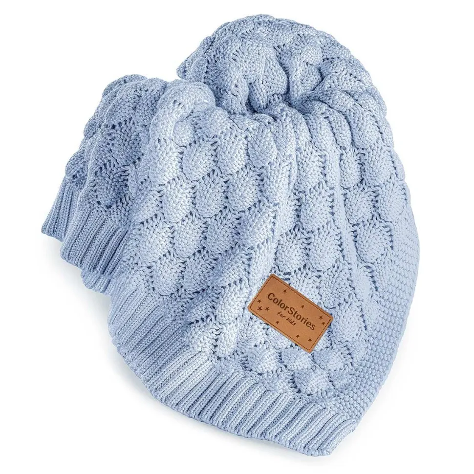 Kocyk Bambusowy Fema Baby Blue