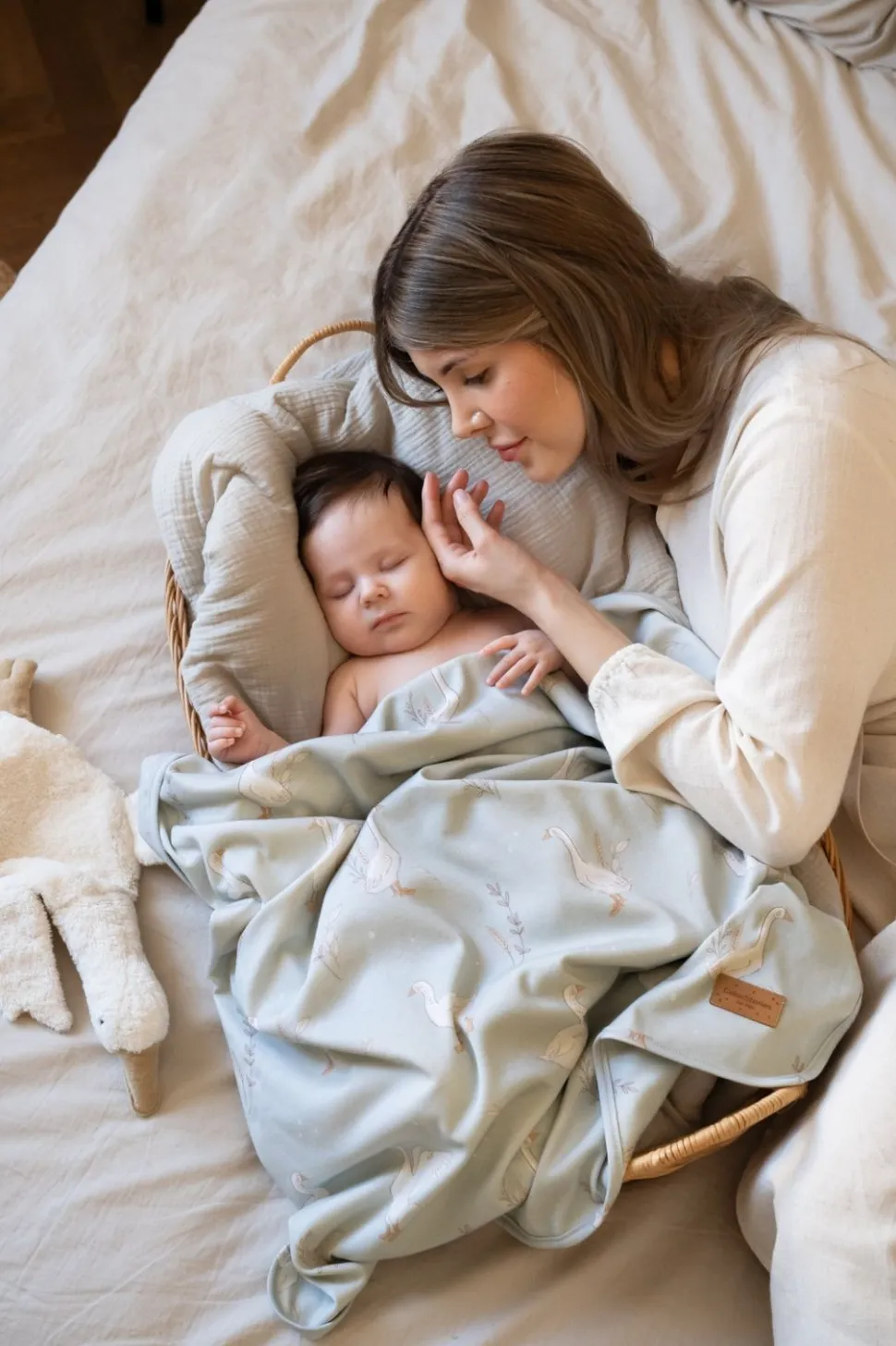 Kocyk Bawełniany dla niemowlaka Happy Goose