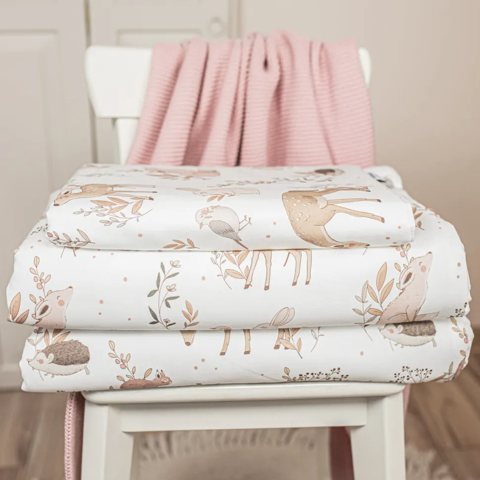 Kołderka dla niemowlaka z wypełnieniem 75×100 cm Forest Friends