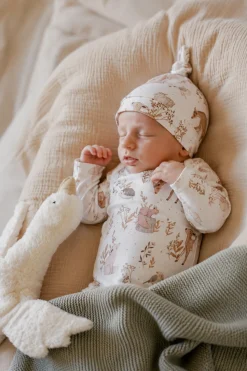 Komplet niemowlęcy 62 cm Forest Friends body 2 szt. + czapeczka