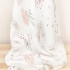 Otulacz bambusowy muślinowy 100×100 Bunny