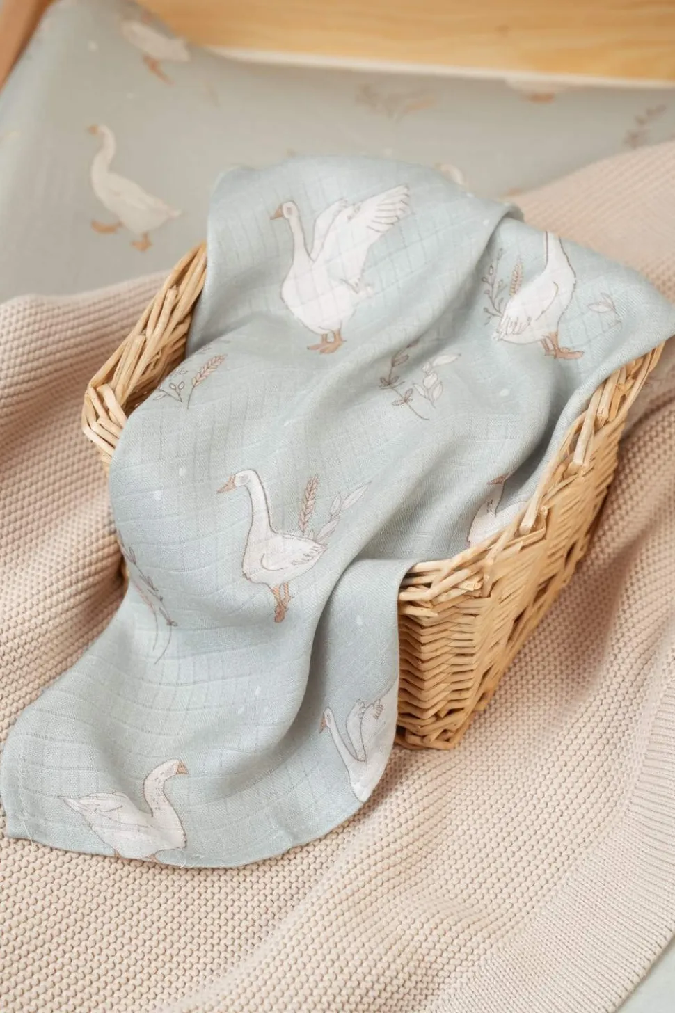 Pieluszki bambusowe 75×75 cm 2 szt Happy Goose Olive