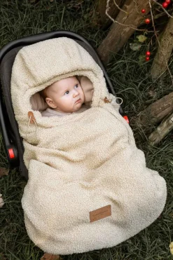 Śpiworek do wózka i fotelika 2w1 0-10 mies. Baranek Ciepły beż
