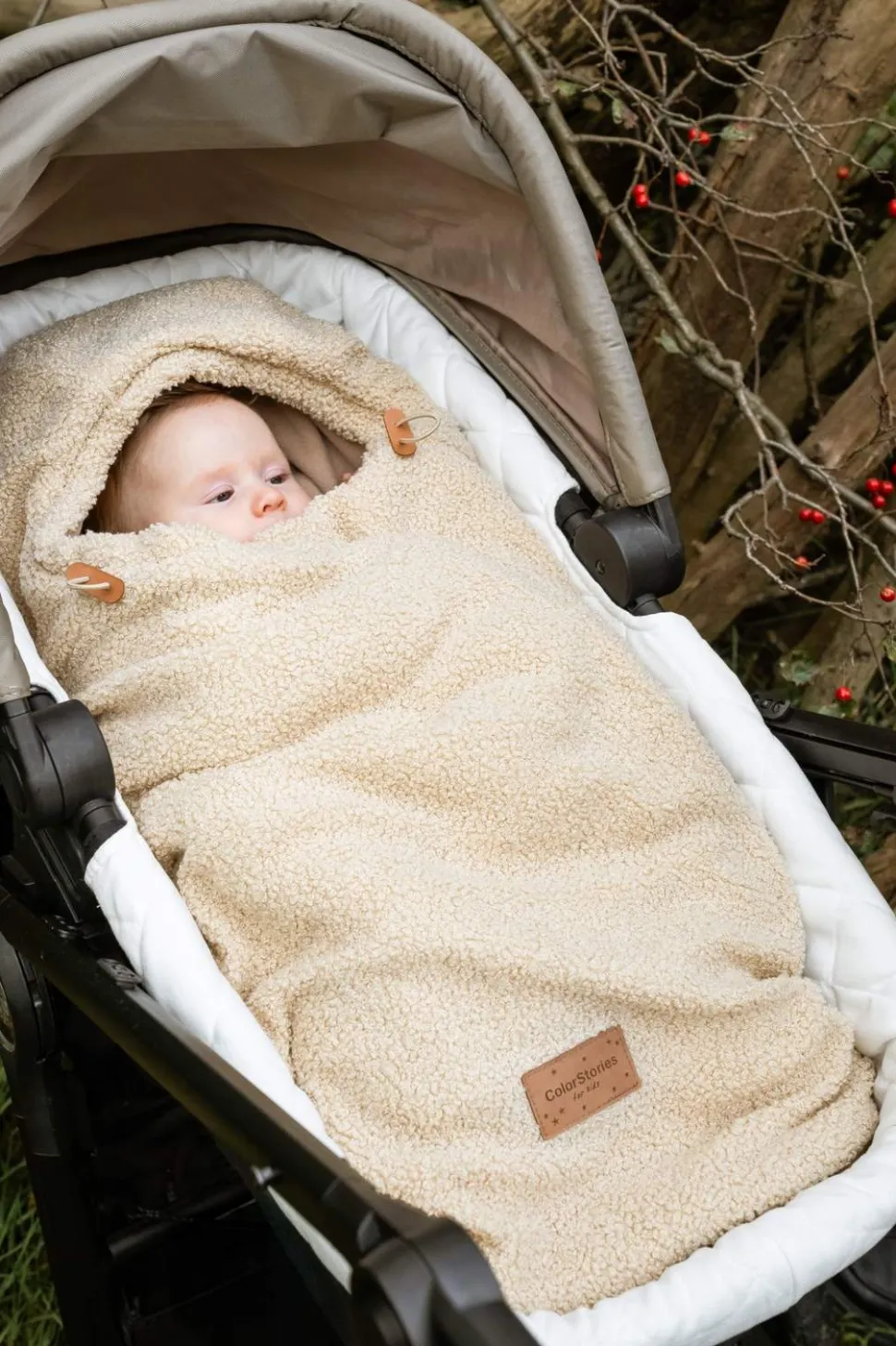 Śpiworek do wózka i fotelika 2w1 0-10 mies. Baranek Ciepły beż