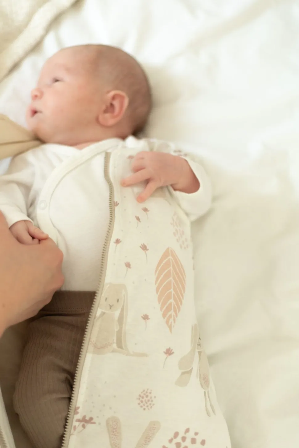 Śpiworek 1.0 TOG dla niemowlaka 0-6 mies. Bunny
