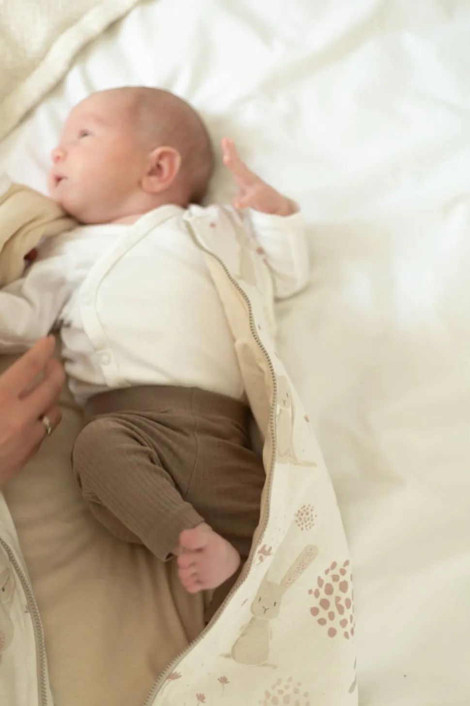 Śpiworek 1.0 TOG dla niemowlaka 0-6 mies. Bunny