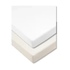 Prześcieradło do dostawki 90x60cm 2-pak Beż i Białe