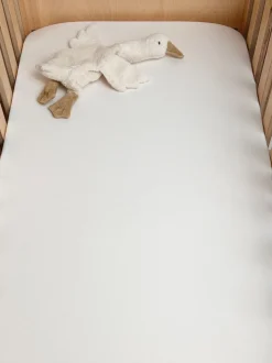Prześcieradło do łóżeczka 120x60cm Białe