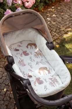 Prześcieradło do gondoli 84×45 cm 2-pak Beż i Forest Friends