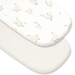 Prześcieradło do gondoli 84×45 cm 2-pak Beż i Happy Goose