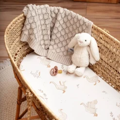 Prześcieradło do gondoli 84×45 cm 2-pak Beż i Happy Goose
