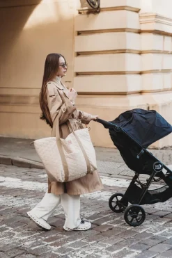Torba do wózka XL Velvet Ciepły Beż