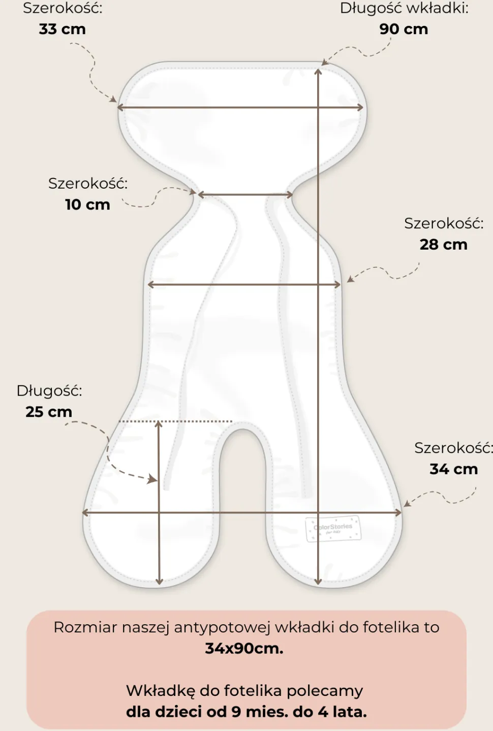 Wkładka antypotowa do fotelika Temo M (9-36 kg)